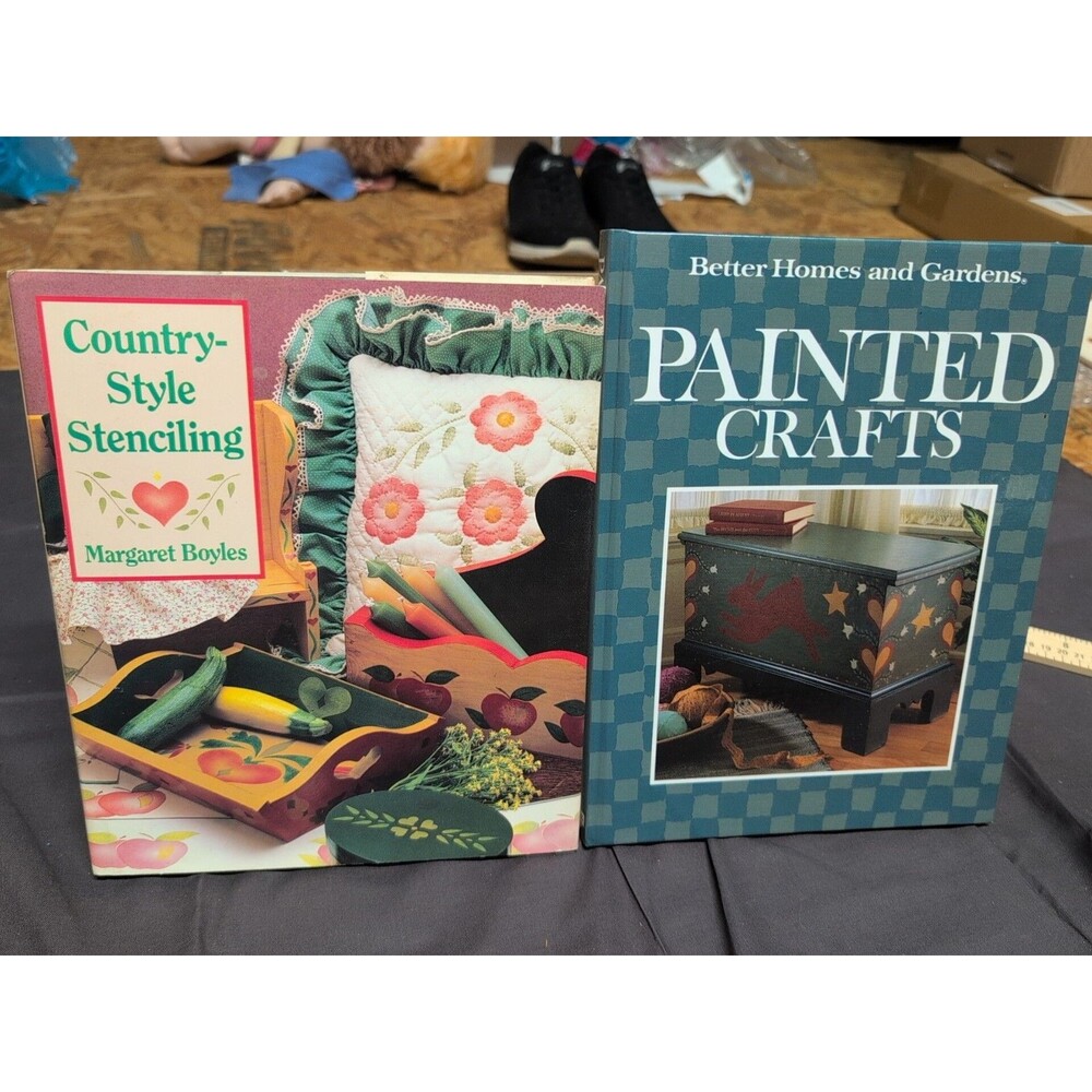 Painted Crafts by Better Homes & Gardens 1990 & Country Style Stenciling 1991
